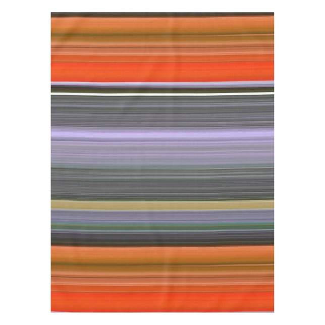 Toalha De Mesa Abstrato nº 1: Laranja e cinza (Frente)
