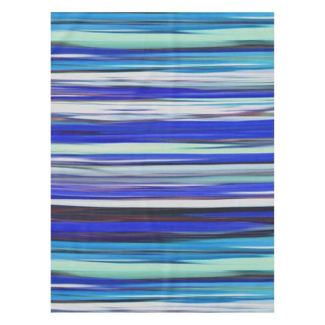 Toalha De Mesa Abstrato nº 2: borrão azul (Frente)