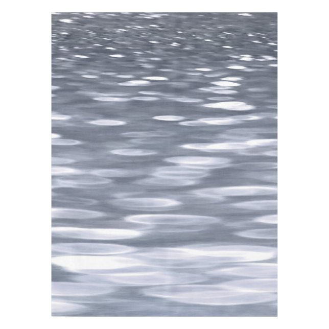 Toalha De Mesa Abstrato nº 3: Shimmer de Gunmetal (Frente)