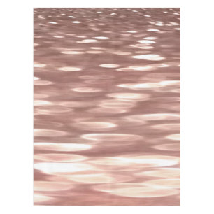 Toalha De Mesa Abstrato nº 3: Shimmer Dourado Rosa de cobre
