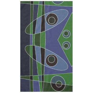 Toalha De Mesa Abstrato Surfing Green Blue
