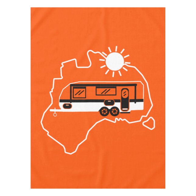 Toalha De Mesa Acampamento Caravan australiano (Frente)