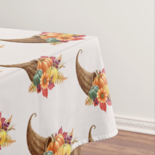 Toalha De Mesa Ação de Graças Cornucopia Tablecloth