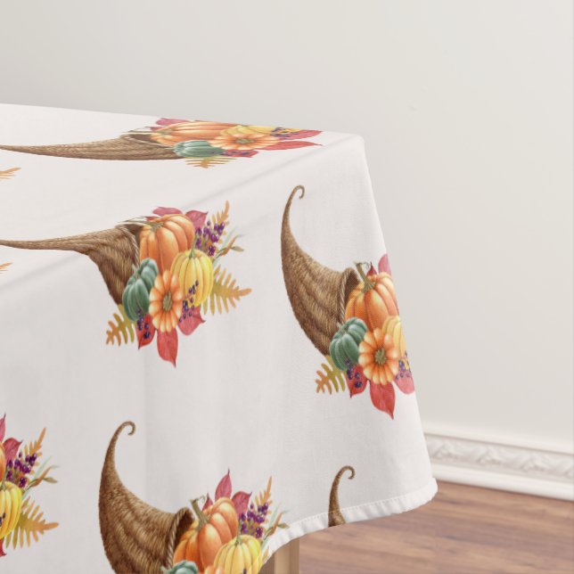 Toalha De Mesa Ação de Graças Cornucopia Tablecloth (Posição Original)