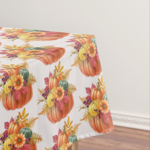 Toalha De Mesa Ação de Graças Pumpkins Tablecloth