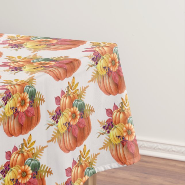 Toalha De Mesa Ação de Graças Pumpkins Tablecloth (Posição Original)