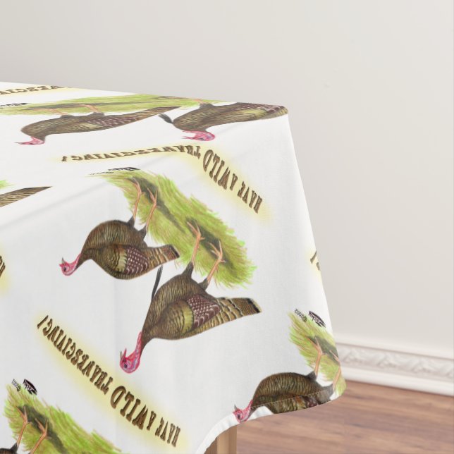 Toalha De Mesa Ação de Graças Wild Turkey (Posição Original)