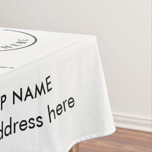Toalha De Mesa Adicione o nome do hotel e o logotipo de empresa e