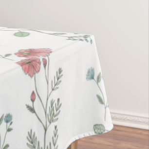 Toalha De Mesa Adorável Flores Selvagens