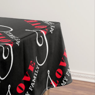 Toalha De Mesa Adoro (adicione seu texto) Presente de Namorados P