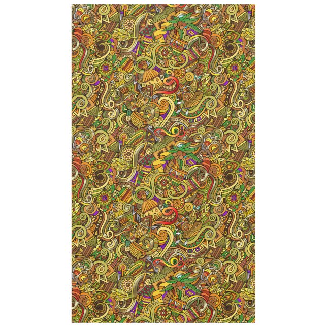 Toalha De Mesa África Ilustração Grande Tablecloth (Frente)
