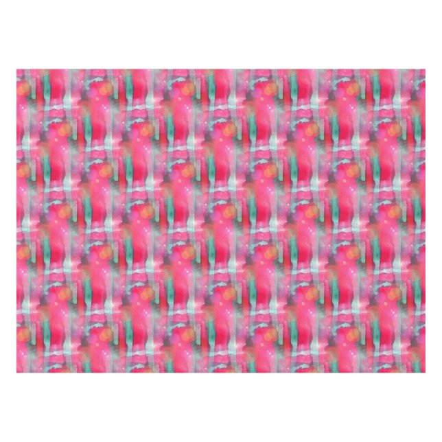 Toalha De Mesa Aguarela pintada abstrato do brilho de Sun (Frente (Horizontal))