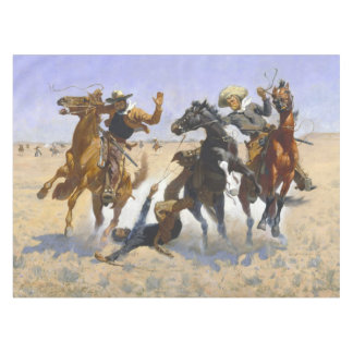 Toalha De Mesa Ajudando um camarada Frederic Remington 1890