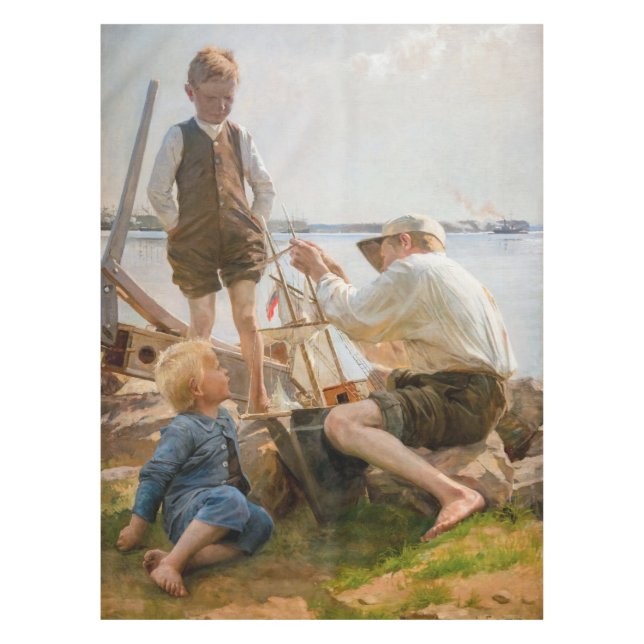 Toalha De Mesa Albert Edelsense - Construtores de navios (Frente)