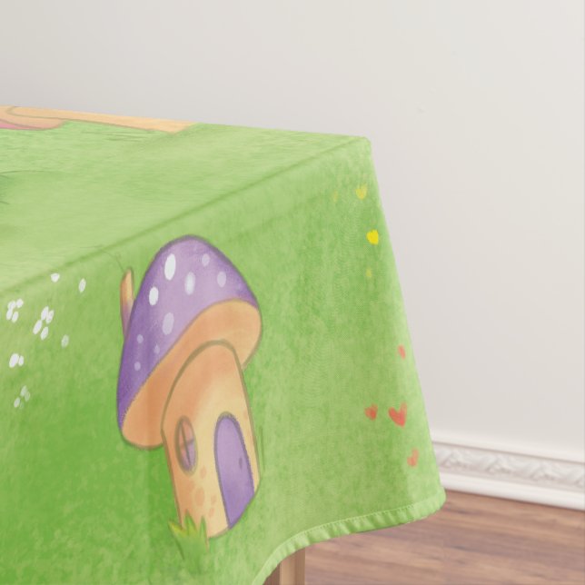 Toalha De Mesa aldeia de cogumelos de mesa (Posição Original)