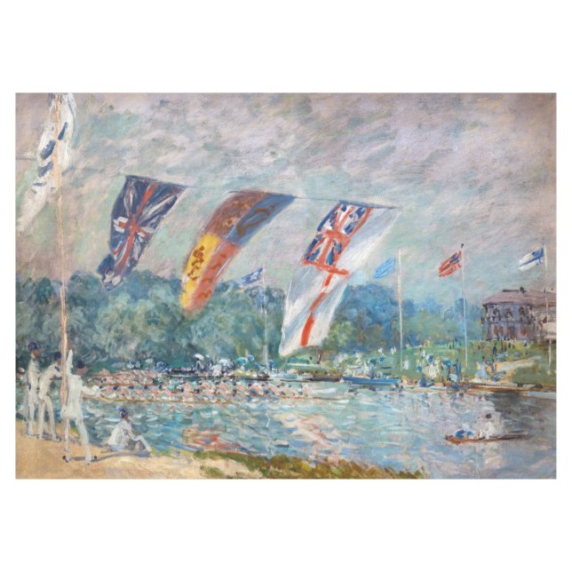 Toalha De Mesa Alfred Sisley - Regatta em Molesey (Frente (Horizontal))