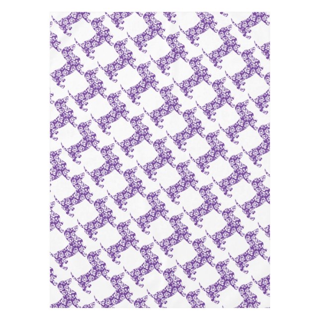 Toalha De Mesa Aloha-Doxie-Purple (Frente)