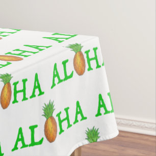 Toalha De Mesa ALOHA Ilhas Tropicais Havaianas - Abacaxi Havaí