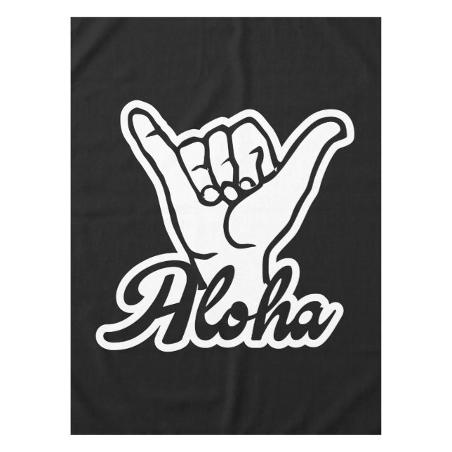 Toalha De Mesa Aloha Shaka Hand, sinal de Hang Loose (Frente)
