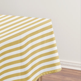 Toalha De Mesa Amarelo e Stripe Branca Mistos