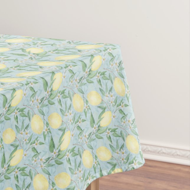 Toalha De Mesa Amarelo limão fresco cítrico (Posição Original)