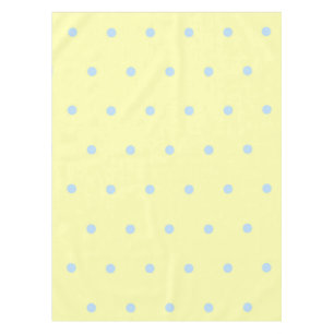 Toalha De Mesa Amarelo Retro Chic & Pontos Azuis Padrão Primavera