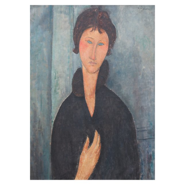 Toalha De Mesa Amedeo Modigliani - Mulher com Olhos Azuis (Frente)