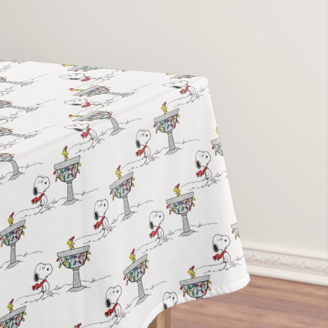 Toalha De Mesa Amendoins | Snoopy & Woodstock congelado (Posição Original)