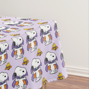 Toalha De Mesa Amendoins Snoopy Woodstock Vampiro Halloween