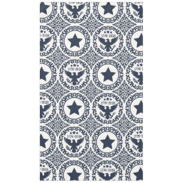 Toalha De Mesa Americana Heritage Eagle Medallion (Navy Cream)