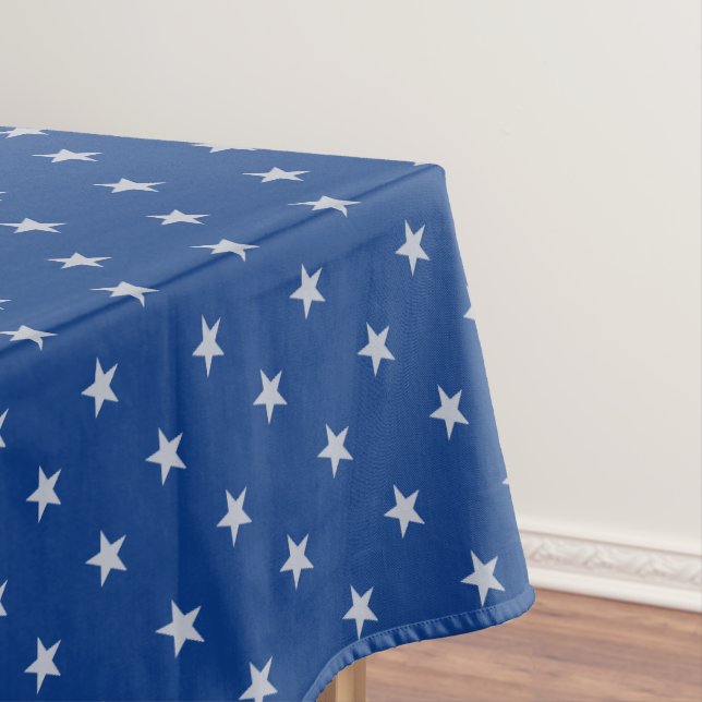 Toalha De Mesa Americana Spangled Stars on Light Navy Blue  (Posição Original)