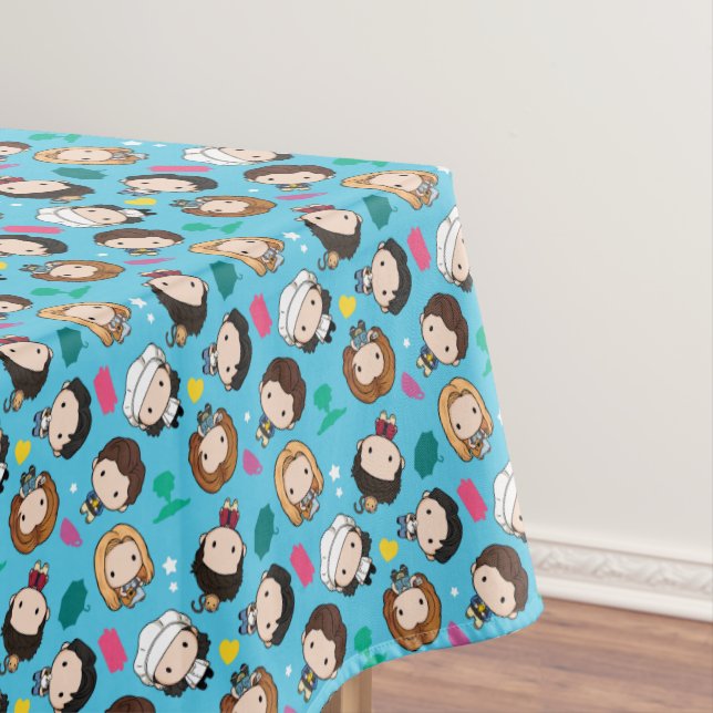 Toalha De Mesa AMIGOS™ | Padrão de Chibi de Caráter (Posição Original)