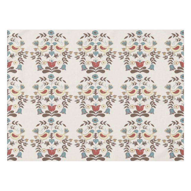 Toalha De Mesa Amish Hex Sinal Bird Americana da Pensilvânia Hola (Frente (Horizontal))