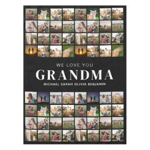 Toalha De Mesa Amo-Te Vovó 64 Foto Colagem