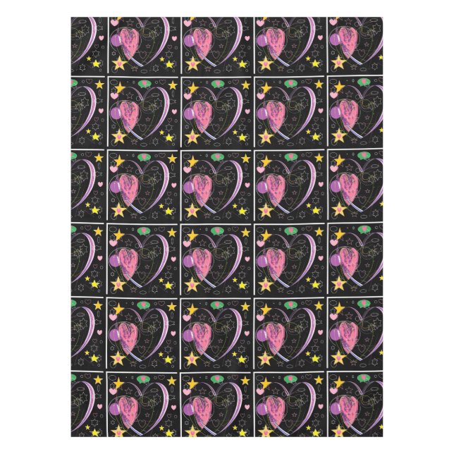 Toalha De Mesa Amor Coração (Frente)