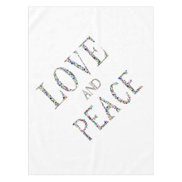 Toalha De Mesa Amor e Paz - Gemstone Lettering Design