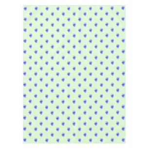 Toalha De Mesa Amor perfeito azul na hortelã - Tablecloth