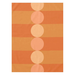 Toalha De Mesa Ângulos De Geometria Retroativa Círculos Laranja