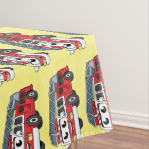 Toalha De Mesa Animação de bombeiros felizes