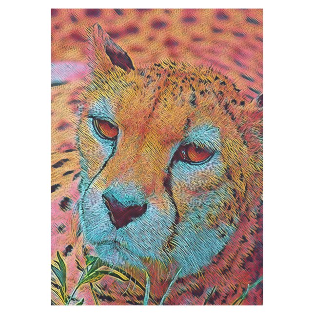 Toalha De Mesa Animais populares - Chita (Frente)