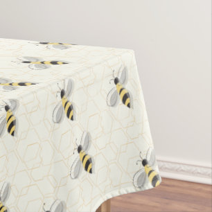 Toalha De Mesa Animal de inseto amarelo-preto ilustrado