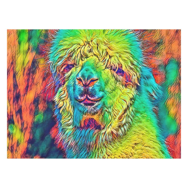 Toalha De Mesa AnimalColor_Alpaca_005 (Frente (Horizontal))