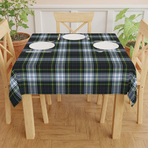Toalha De Mesa Aniversário da xadrez Tartan Clássico Verde Branco