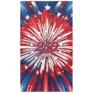 Toalha De Mesa Aniversário de 250 anos da América 1776-2026 Fogos