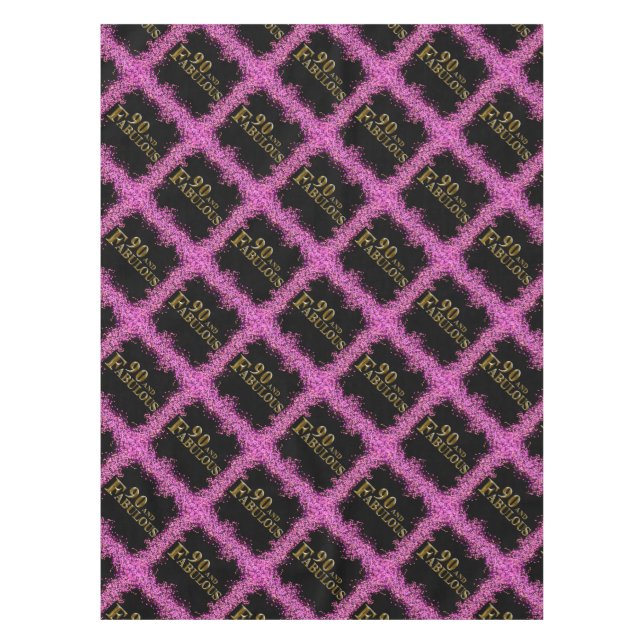 Toalha De Mesa Aniversário de 90 anos (Frente)