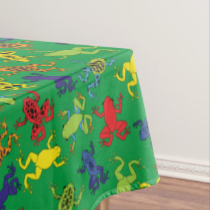 Toalha De Mesa Aniversário de criança de Sapos de árvores