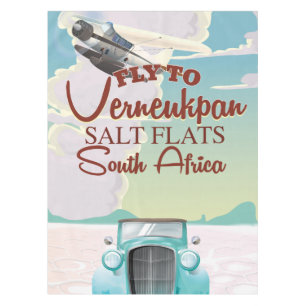 Toalha De Mesa Apartamentos Verneukpan Salt poster de viagens Áfr