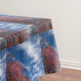 Toalha De Mesa April Sky com Philippians 4:4