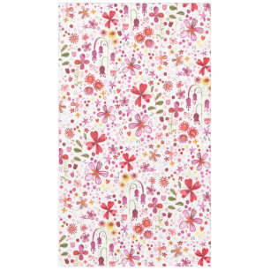 Toalha De Mesa Aquarela de Flor Selvagem