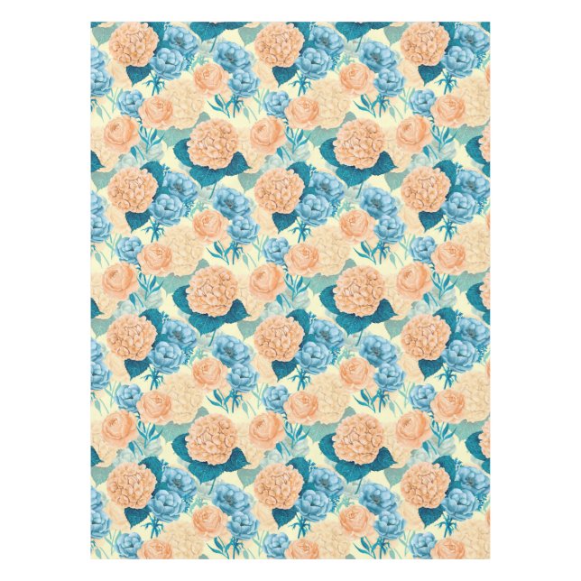 Toalha De Mesa aquarela de primavera jardim (Frente)